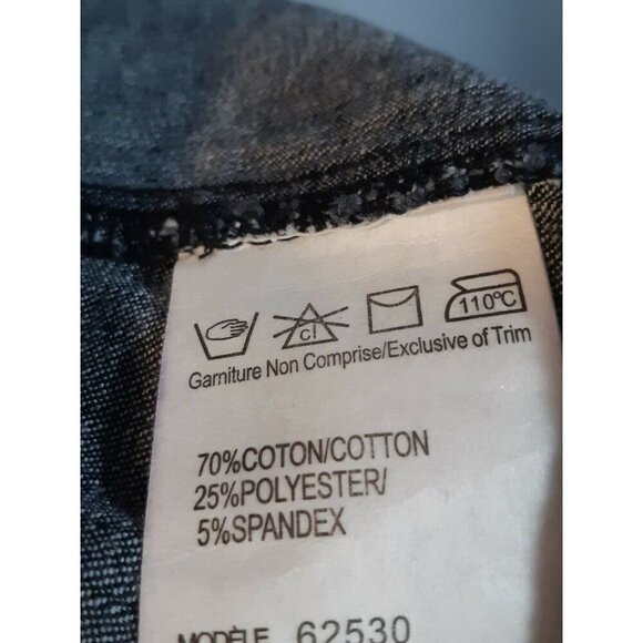 Vintage Cartise Womens 8 Jean Jacket Rhinestone Embellished Denim Distressed - Picture 6 of 6